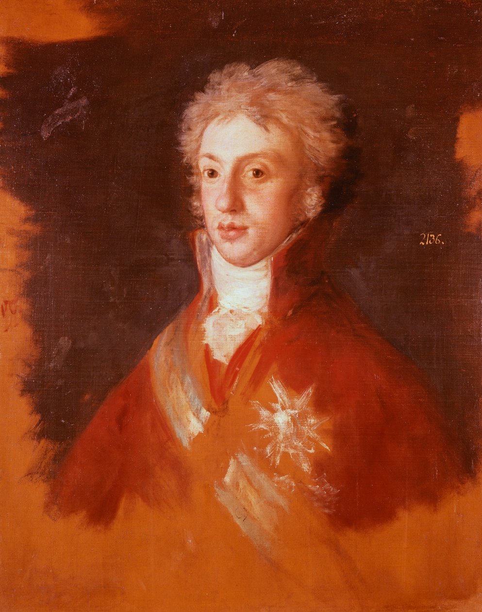 Porträtt av Luigi di Borbone-Parma, av Francisco de Goya (1746-1828), studie till Karl IV:s familj av Francisco Jose de Goya y Lucientes