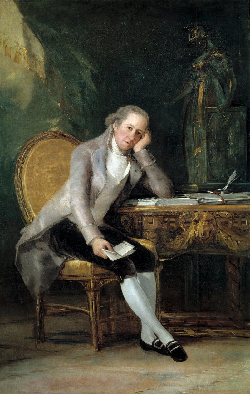 Porträtt av Gaspar Melchor de Jovellanos av Francisco de Goya