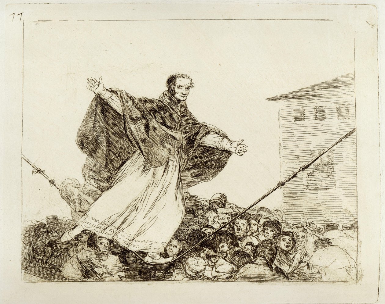 När repet går av (Krigets katastrofer 77) av Francisco Jose de Goya y Lucientes