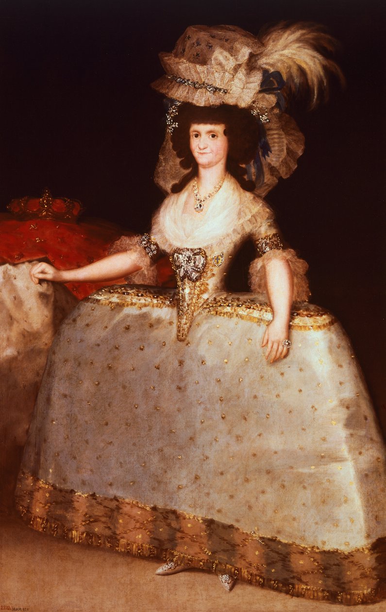Drottning Mary Louise av Francisco Jose de Goya y Lucientes