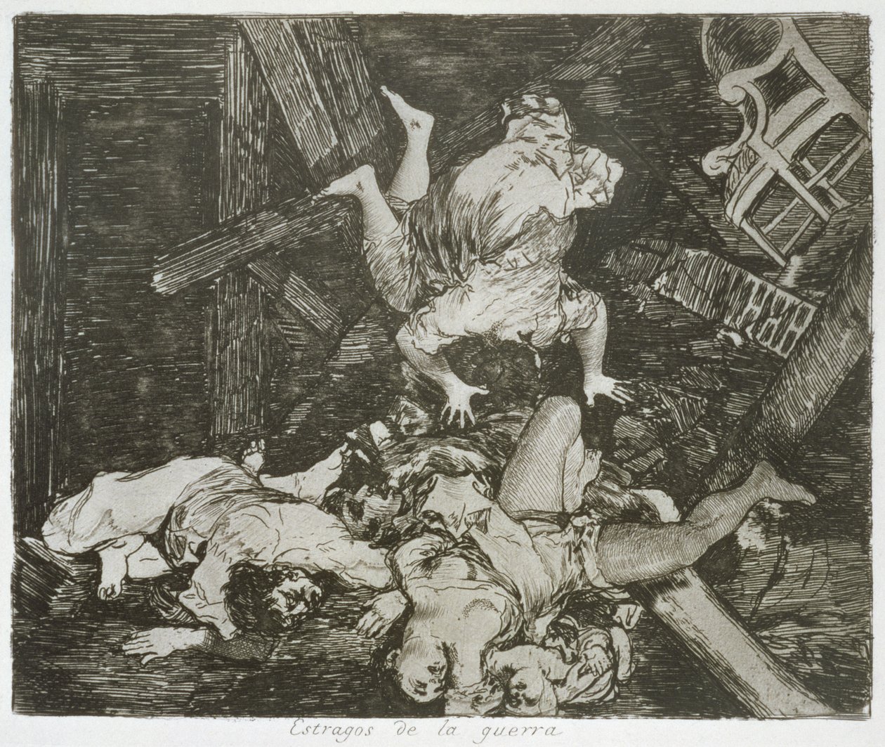 Krigets härjningar, skylt 30 av "The Disasters of War" av Francisco Jose de Goya y Lucientes