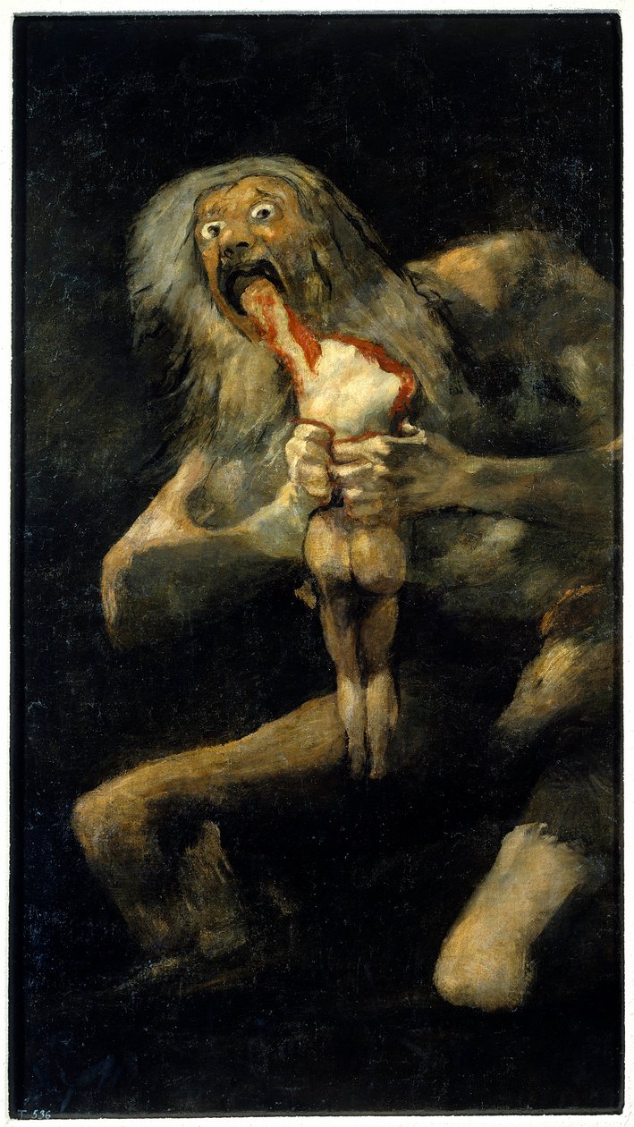 Saturnus slukar sin Son av Francisco Jose de Goya y Lucientes