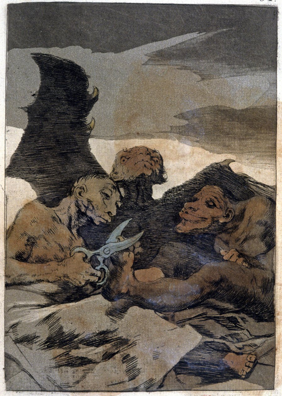 Se Repulen (De har det bra), c. 1802 (gravyr) av Francisco Jose de Goya y Lucientes