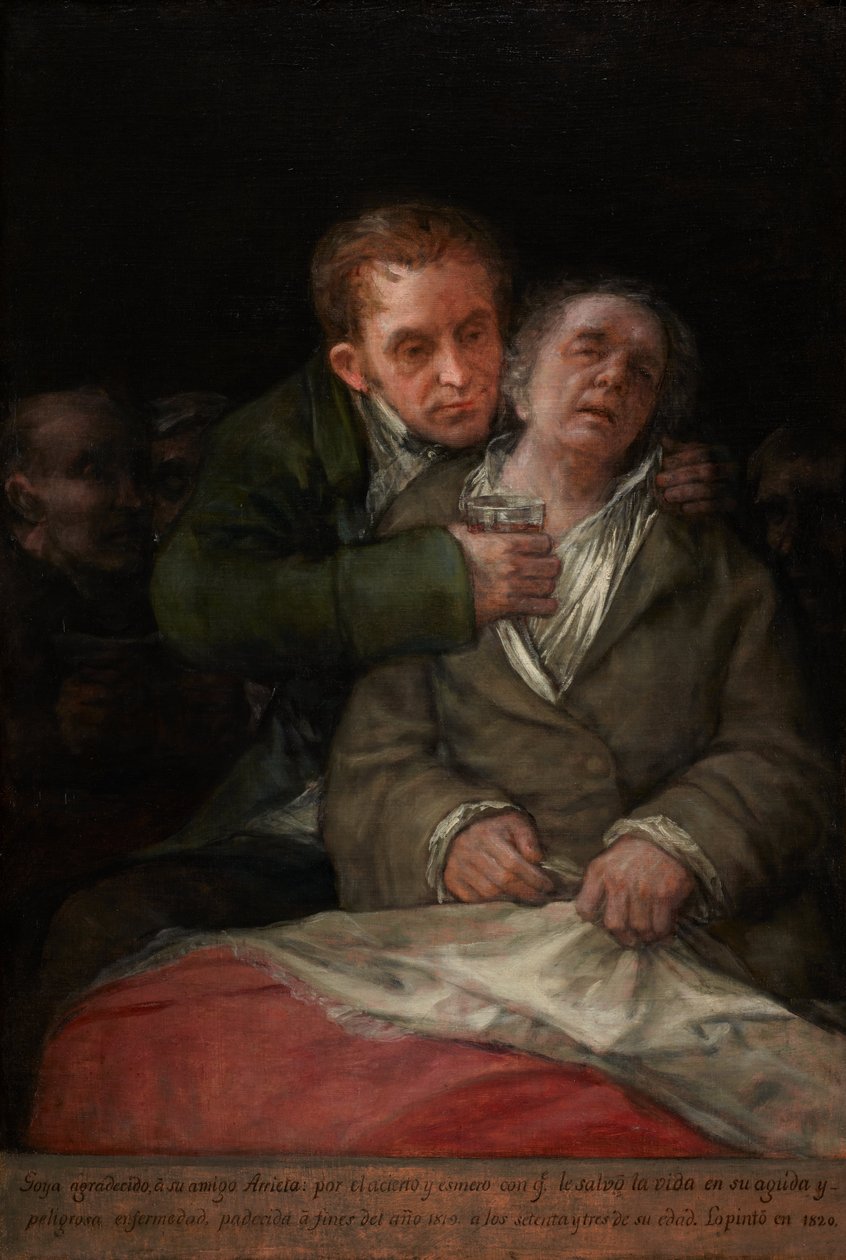 Självporträtt med dr Arrieta av Francisco Jose de Goya y Lucientes