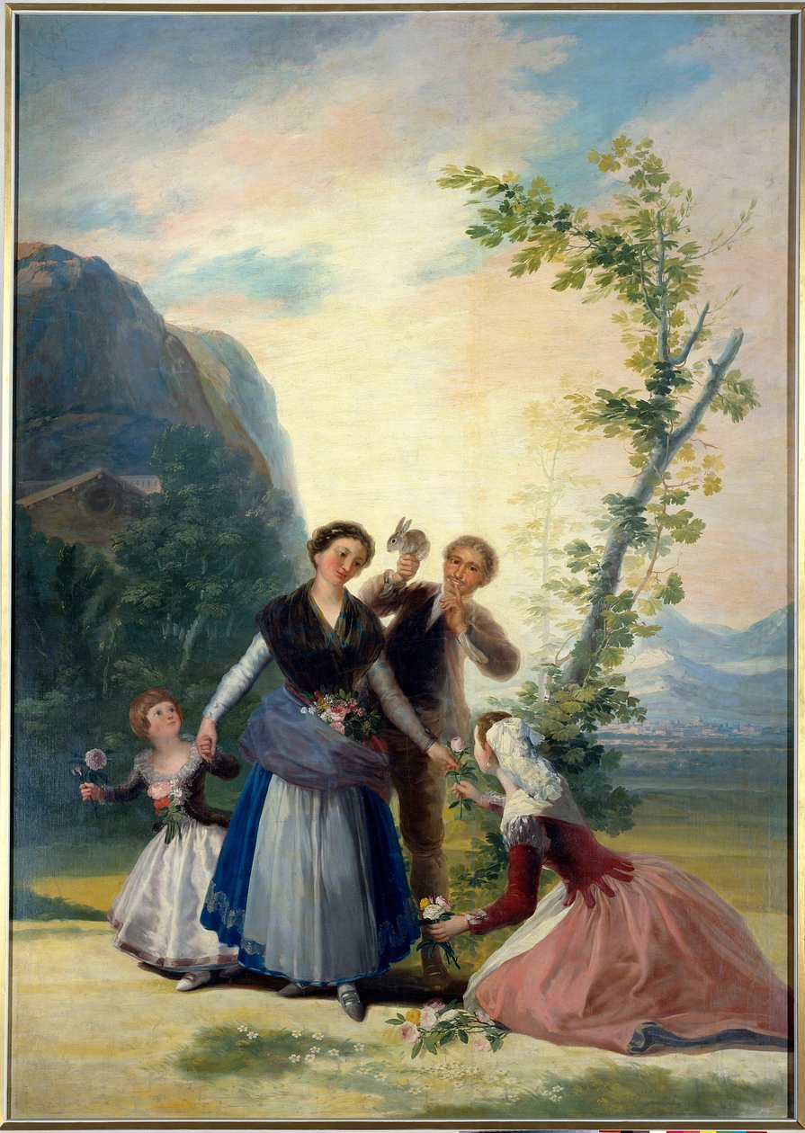 Vårmålning av Francisco de Goya (1746-1828) 1800-talet. Dämpa. 2,77 X 1,92 m. Madrid. Pradomuseet av Francisco de Goya