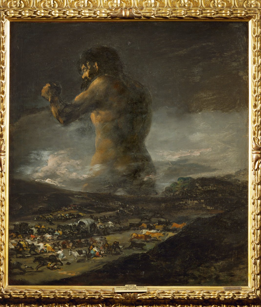 The Colossus ... (målning på duk) av Francisco Jose de Goya y Lucientes