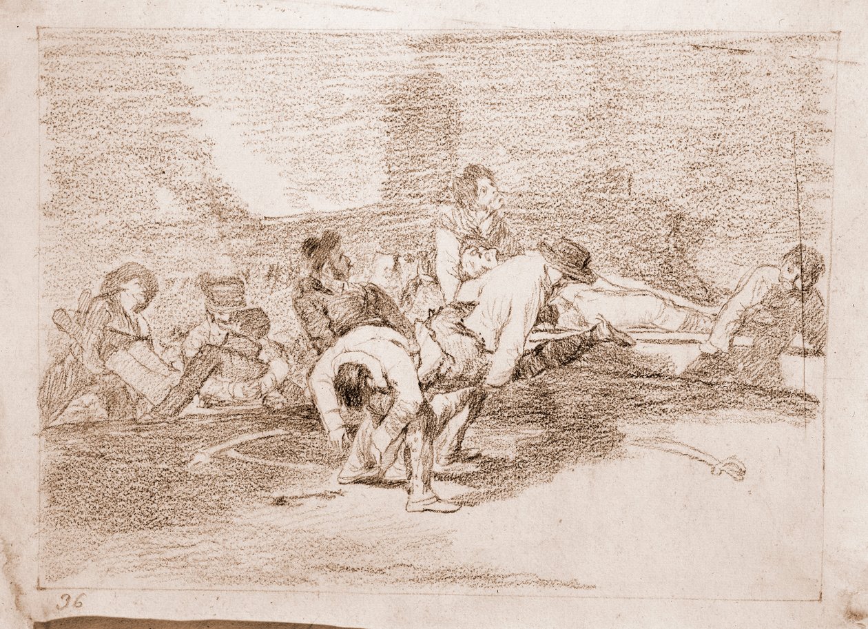 The Disasters of War: De kommer fortfarande att kunna tjäna (förberedande ritning av Francisco de Goya