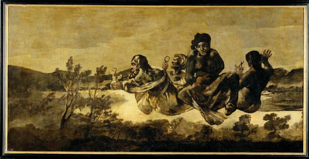 The Fates ... (målning på duk) av Francisco Jose de Goya y Lucientes