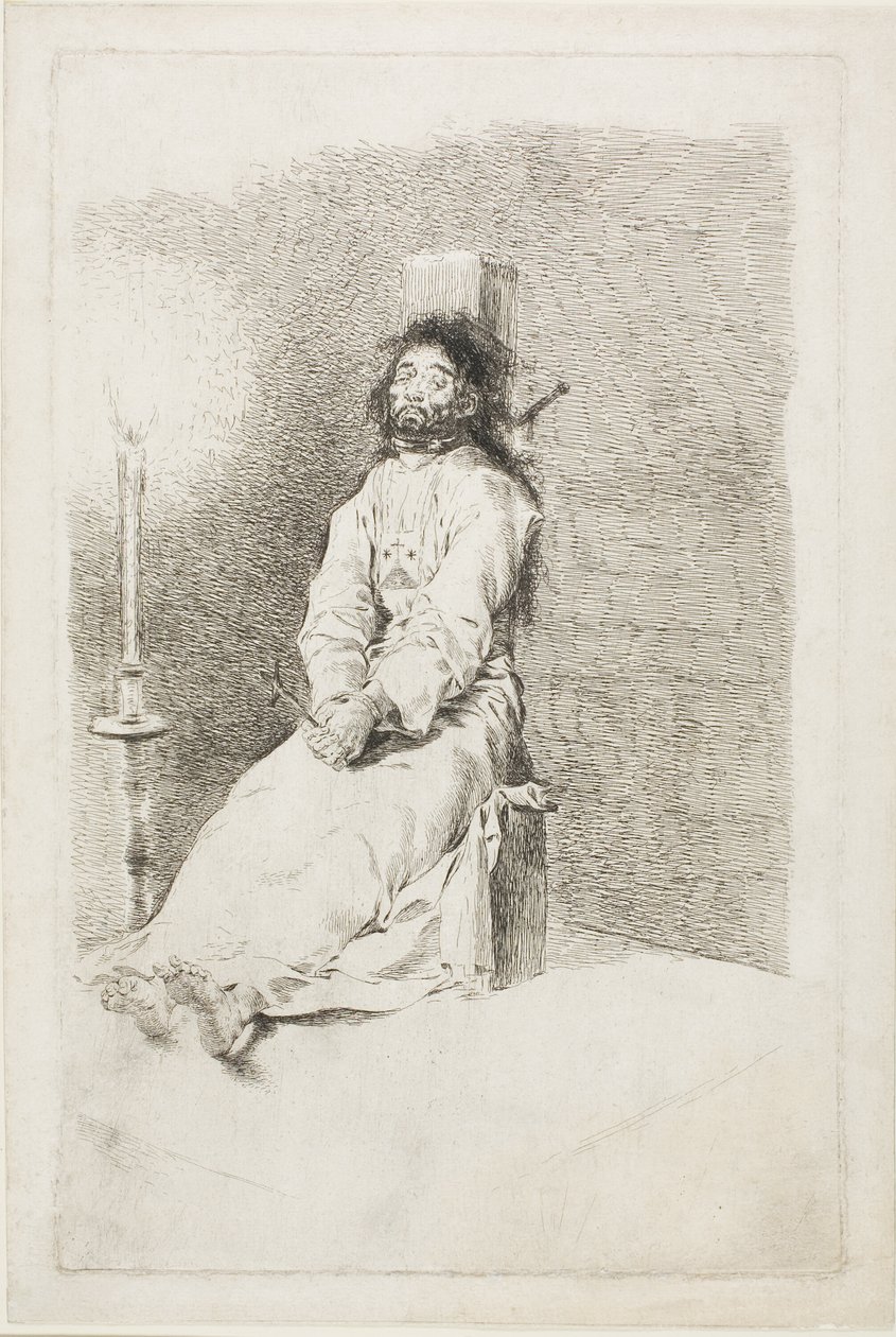 Den galna mannen av Francisco Jose de Goya y Lucientes