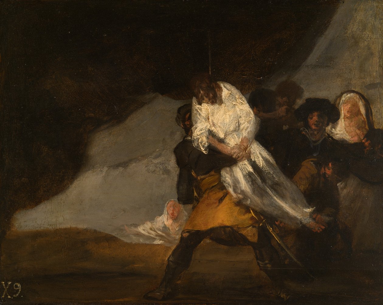 Den hängda munken av Francisco Jose de Goya y Lucientes