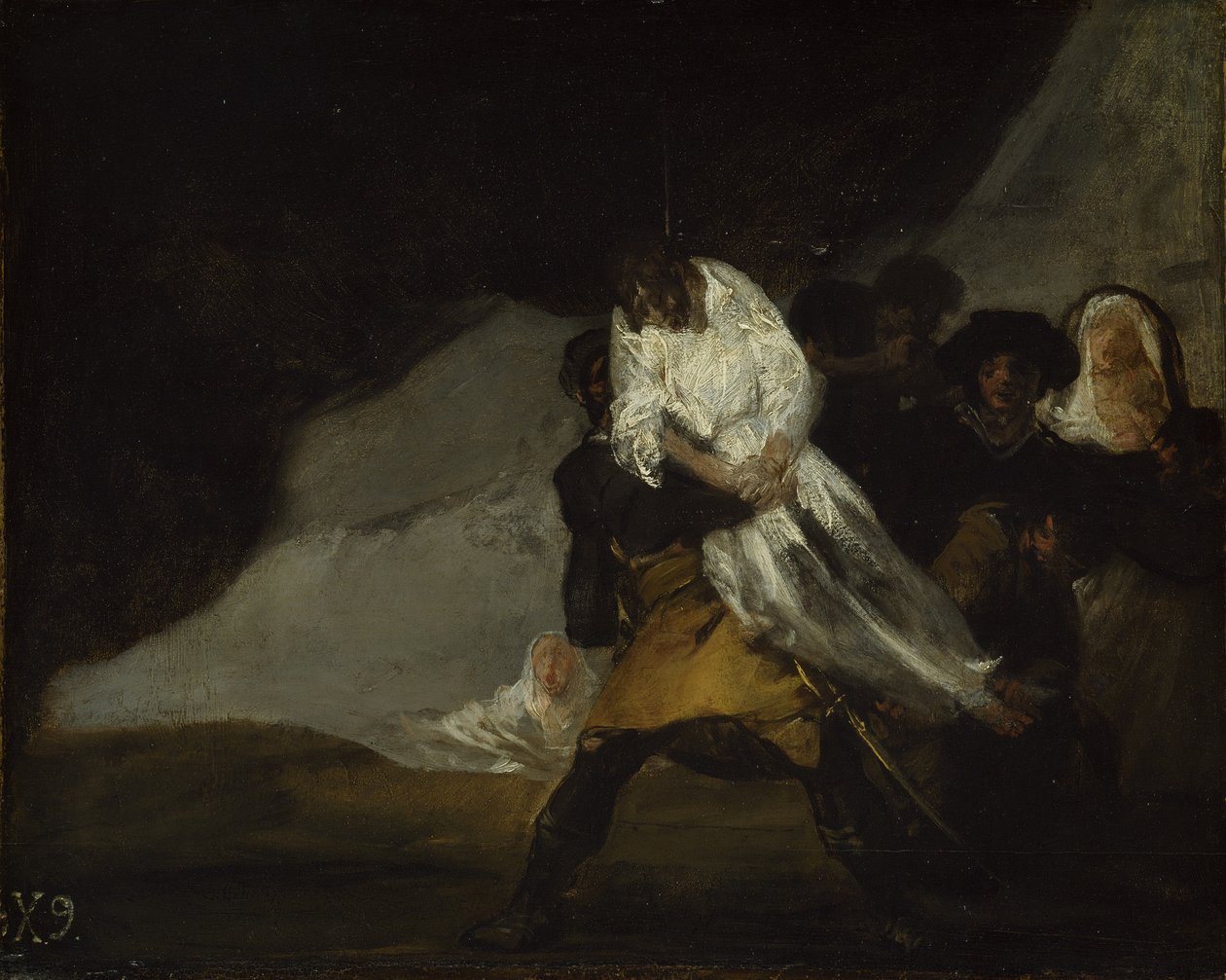 Den hängde munken, ca 1810 av Francisco de Goya