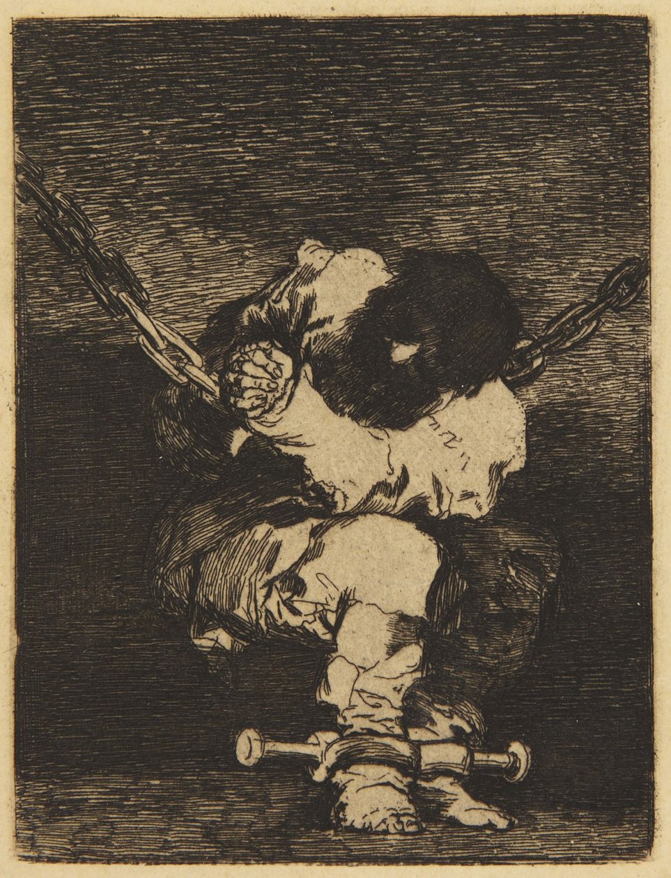 Den lille fången (Delteil XIV, nr 31; Harris 26) av Francisco Jose de Goya y Lucientes