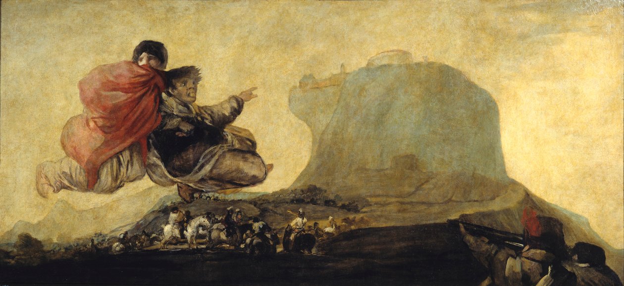 Häxornas sabbat eller Fantastic Vision El Aquelarre. Målning av Francisco de Goya (1746-1828) 1819-1823 Sön. 1,23x2,65 m Madrid, Pradomuseet av Francisco de Goya