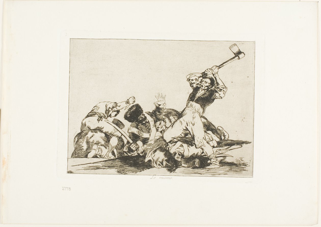 The Same, tallrik tre från The Disasters of War av Francisco Jose de Goya y Lucientes