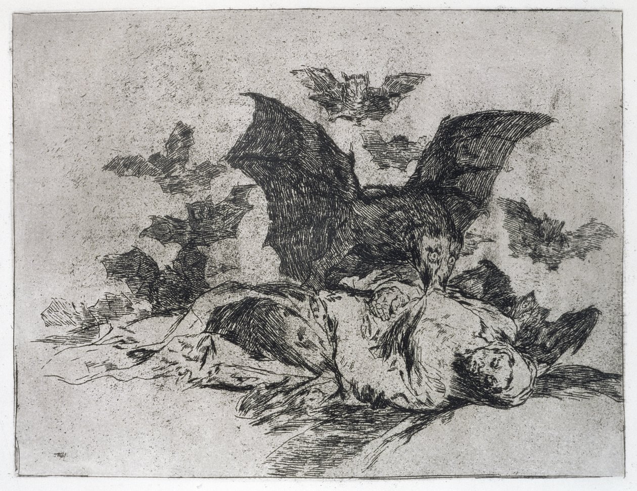 Konsekvenserna, skylt 72 av "The Disasters of War" av Francisco Jose de Goya y Lucientes