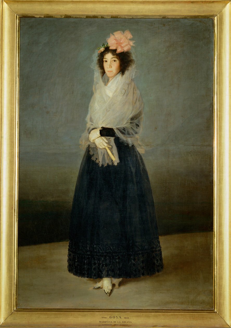 Grevinnan del Carpio, marquesa de la Solana Målad ca 1795, året för hennes död... av Francisco Jose de Goya y Lucientes