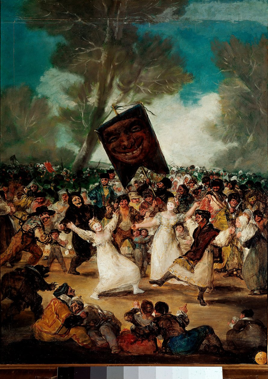 Sardinmålningens begravning av Francisco Goya och Lucientes (1746-1828) av Francisco de Goya