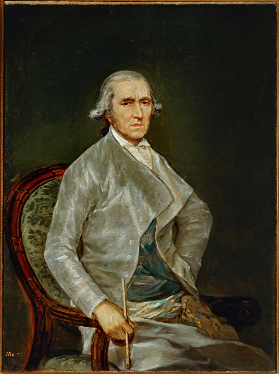 Målaren Francisco Bayeu ... (målning på duk) av Francisco Jose de Goya y Lucientes