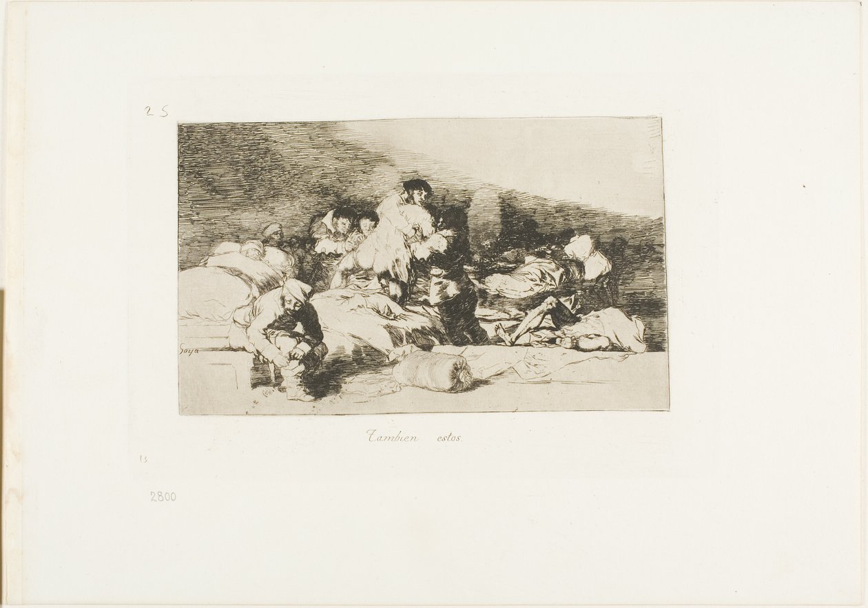 Även dessa, skylt 25 från The Disasters of War av Francisco Jose de Goya y Lucientes