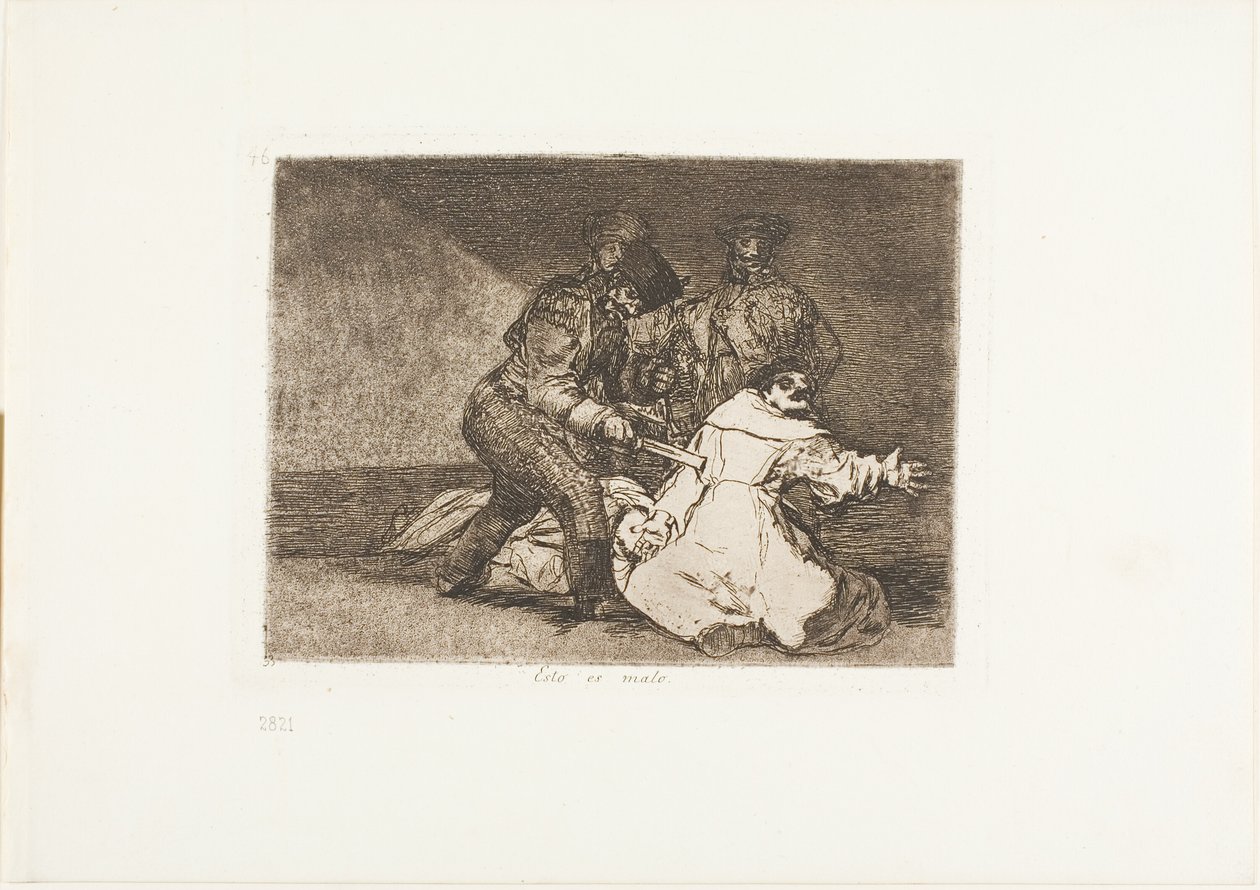 This is Bad, skylt 46 från The Disasters of War av Francisco Jose de Goya y Lucientes
