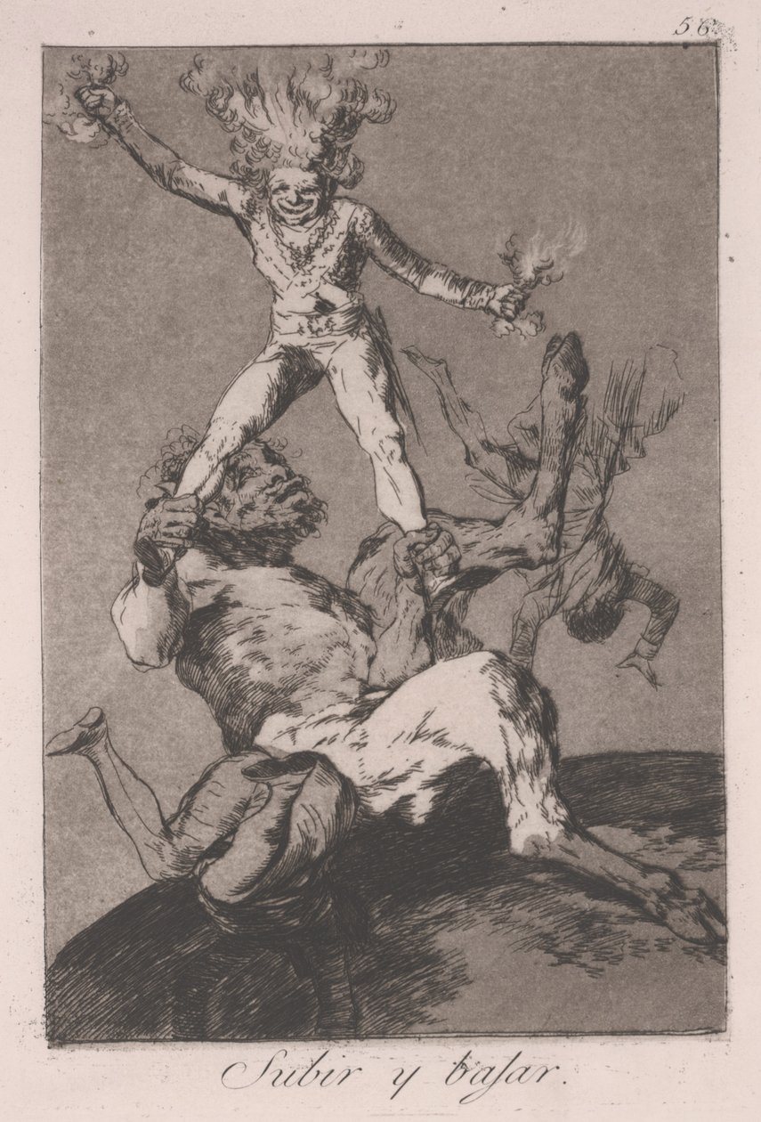 Att uppstå och falla av Francisco de Goya