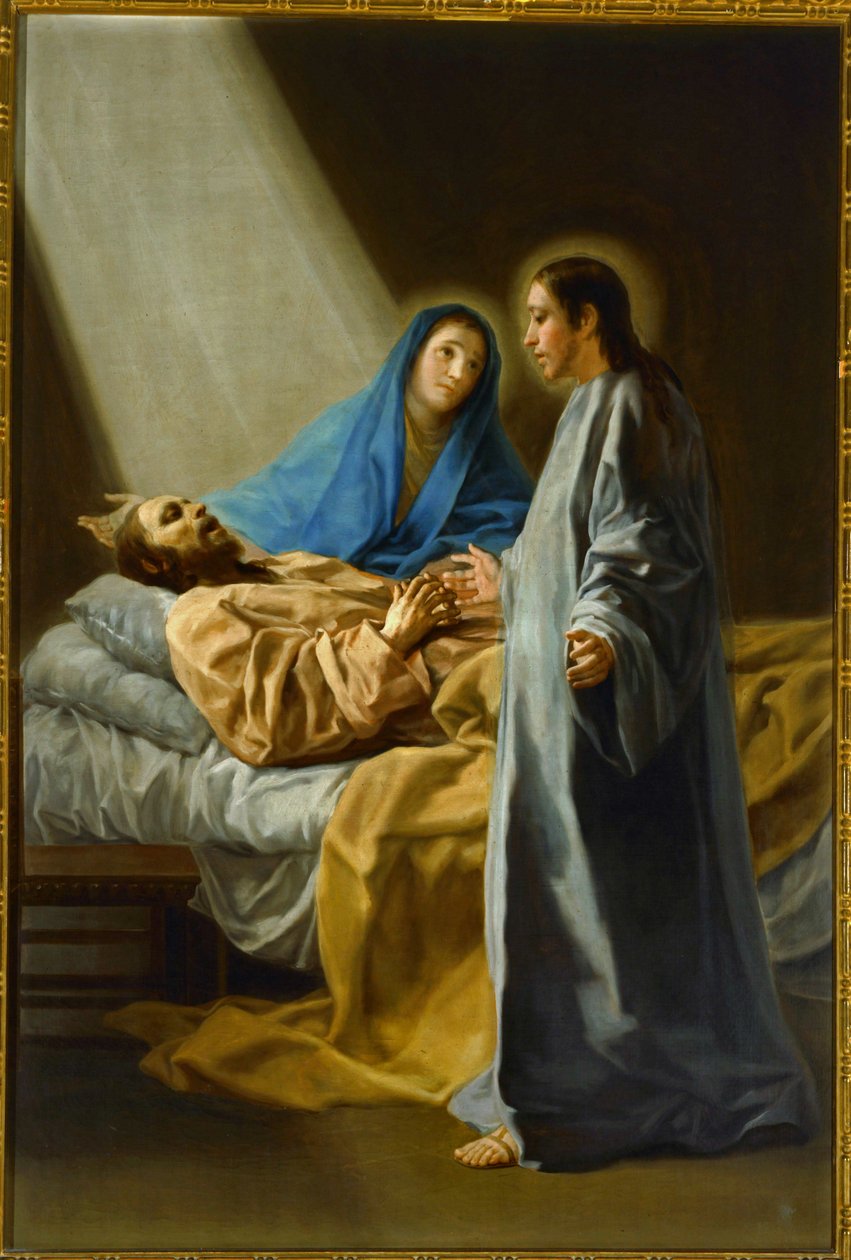 Övergång av Saint Joseph ... (målning på duk) av Francisco Jose de Goya y Lucientes