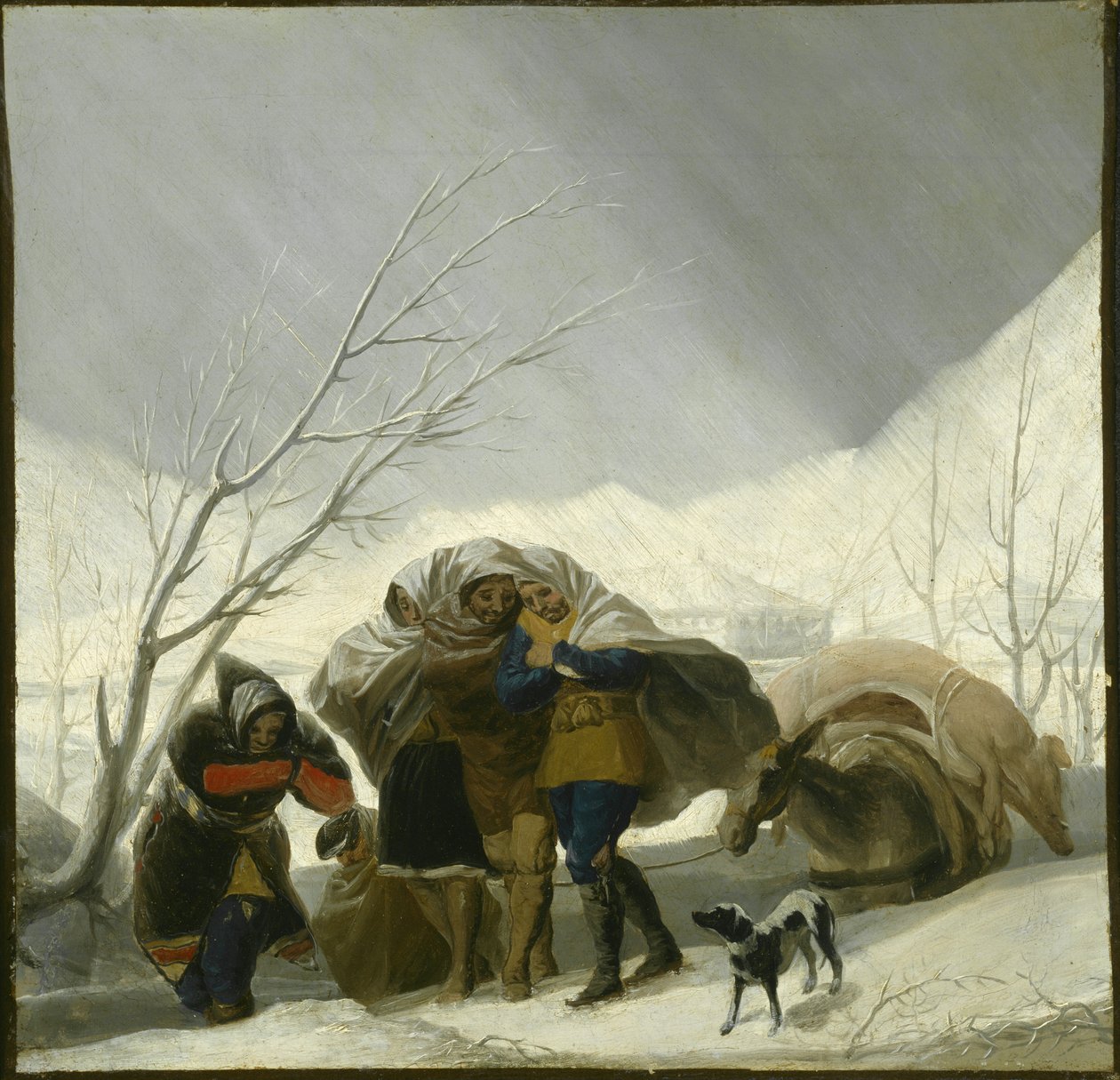 Vinterscen, ca 1786 av Francisco de Goya