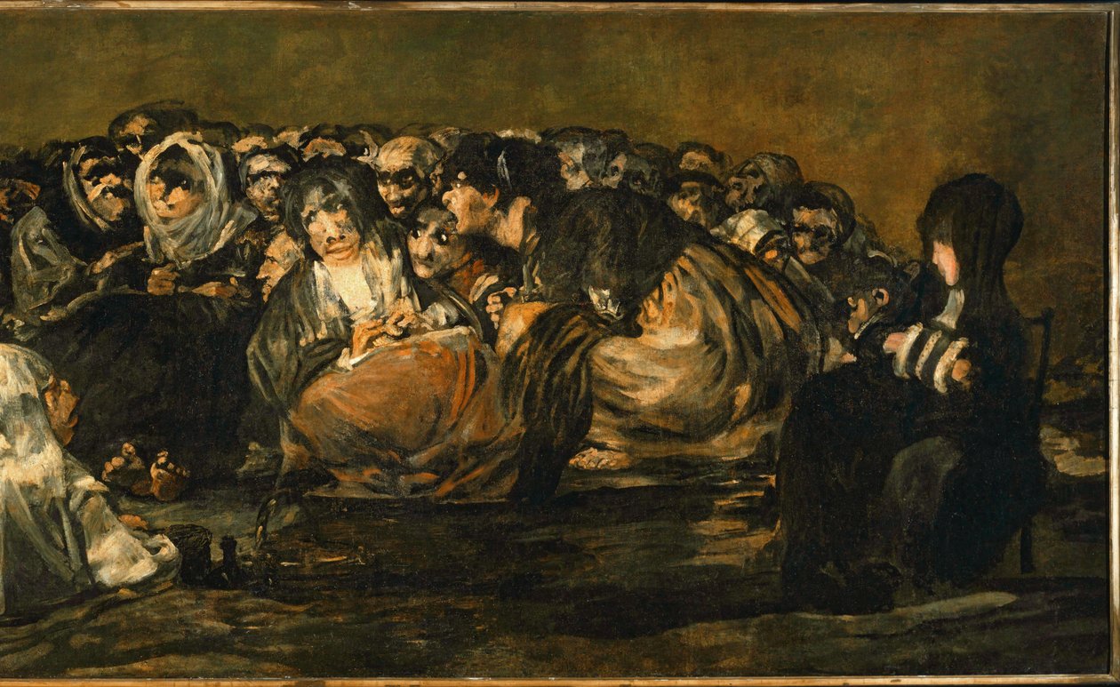 Häxornas sabbat ... (målning på duk) av Francisco Jose de Goya y Lucientes