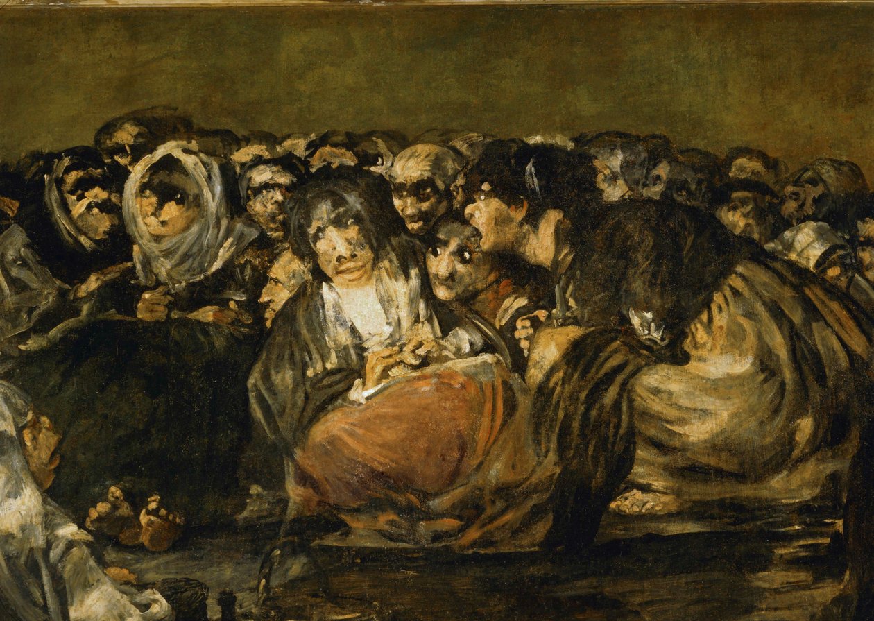Häxornas sabbat ... (målning på duk) av Francisco Jose de Goya y Lucientes