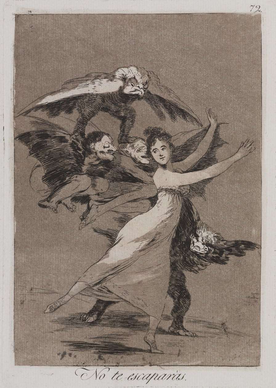 Du kommer inte att fly (No te escarparas) av Francisco de Goya