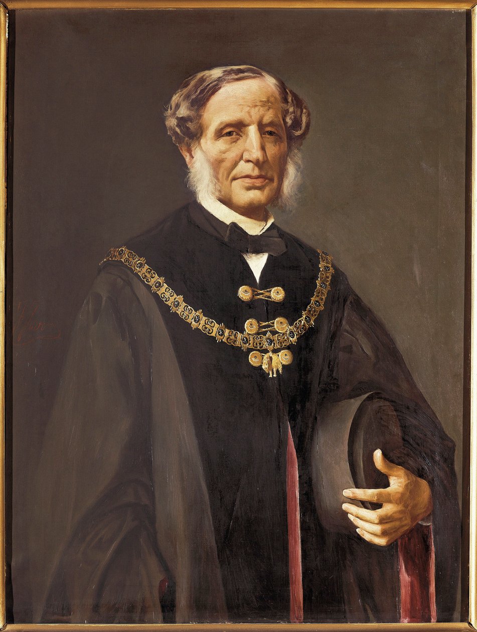 Porträtt av den spanske politikern Manuel Seijas Lozano (1800-1868) av Francisco Jover y Casanova