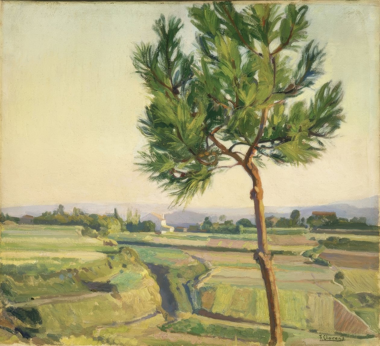TRÄDET (MERA) –1931–45X50,5– av Francisco Llorens Diaz