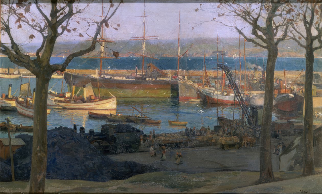 Puerto de la Coruna - Santa Lucia hamn av Francisco Llorens Diaz