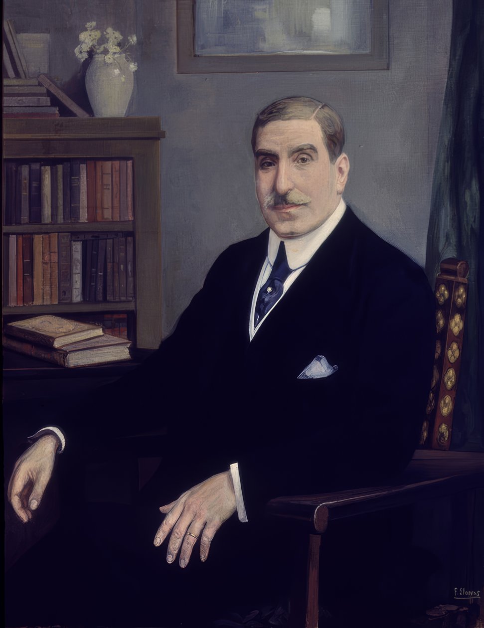 PORTRÄTT AV JOAQUIN SANCHEZ DE TOCA av Francisco Llorens Diaz