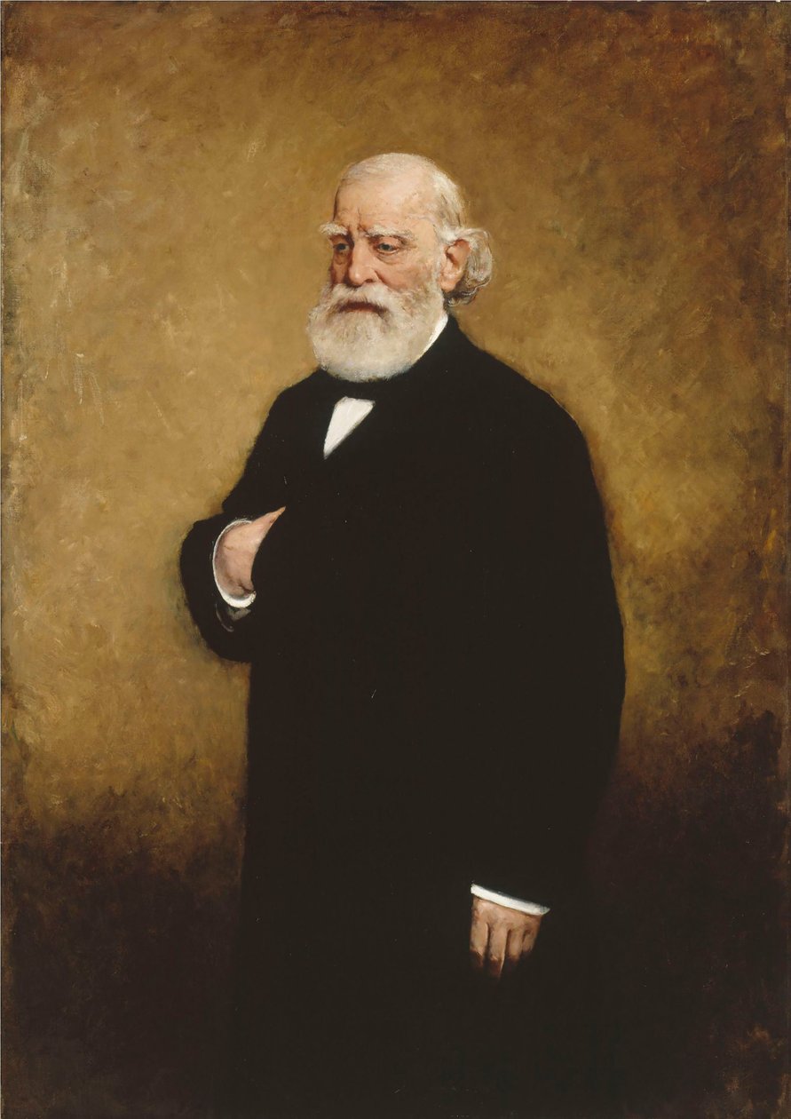 Porträtt av Francois-Vincent Raspail 1794-1878, 1878. av Francisco Miralles