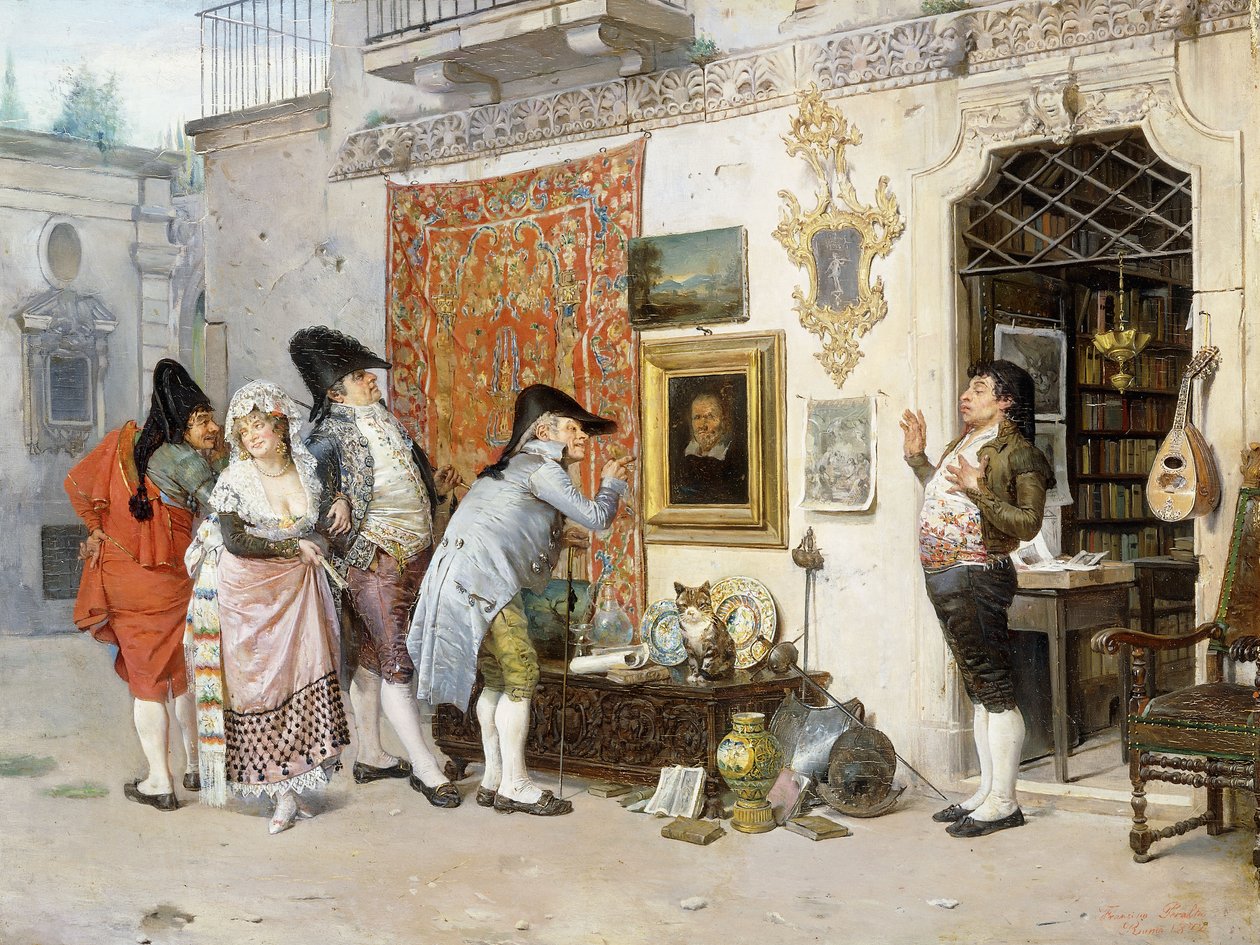 Antikvarien; Antikvarien, 1872 av Francisco Peralta del Campo
