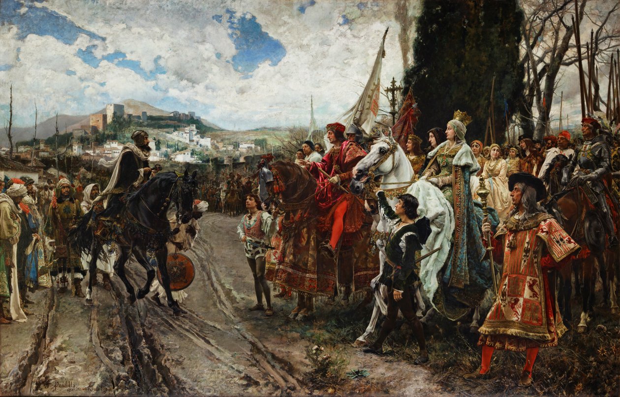 Kapitulationen av Granada av Francisco Pradilla y Ortiz
