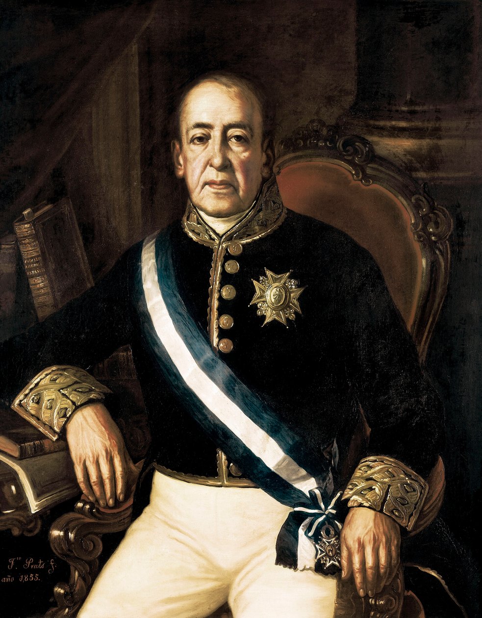 Porträtt av Don Jose Manuel de Vadillo av Francisco Prats y Velasco