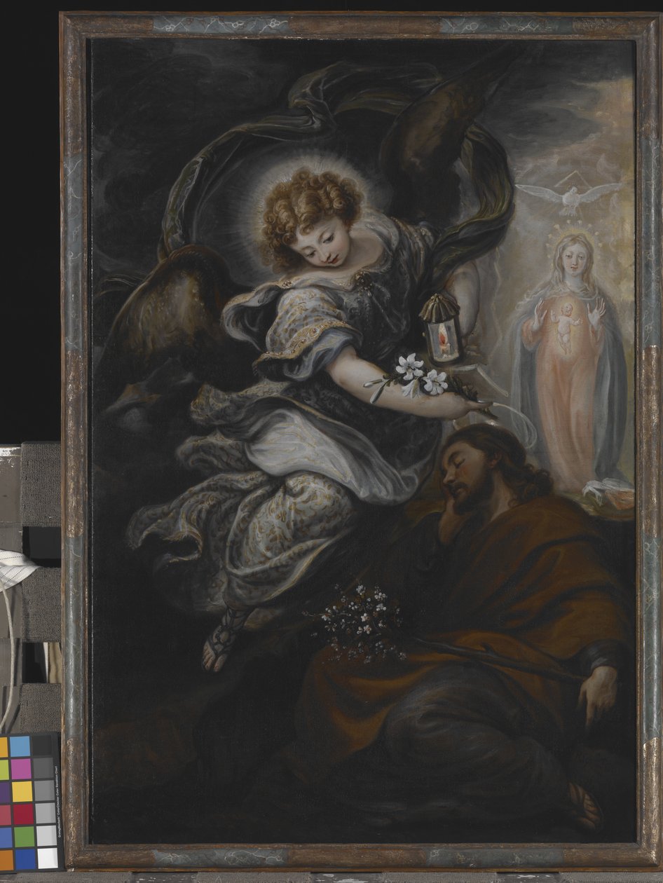 The Dream Of St. Joseph (olja på duk) av Francisco Rizi