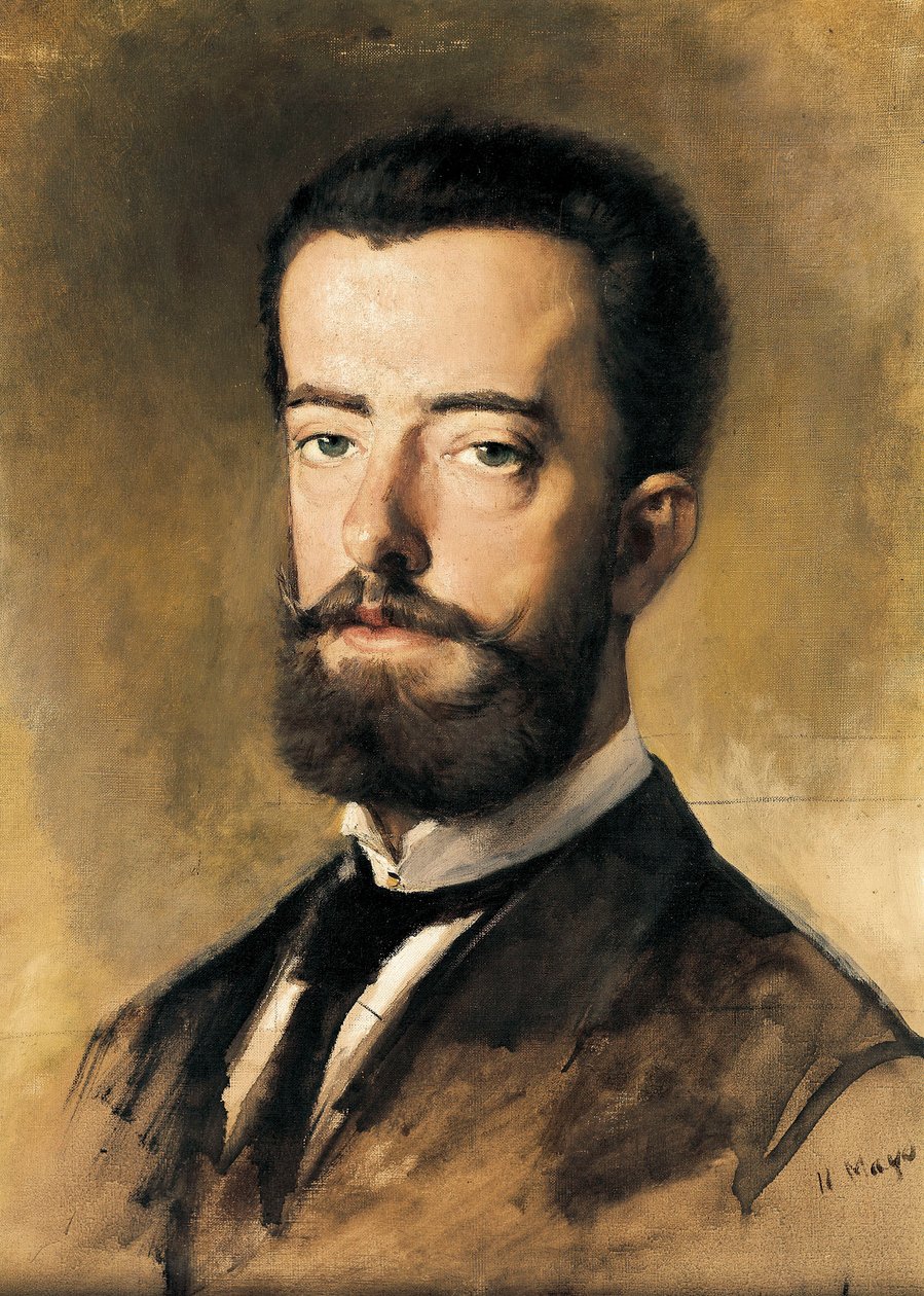 Porträtt av Amadeo I av Savojen (1845-1890), kung av Spanien av Francisco Sans y Cabot