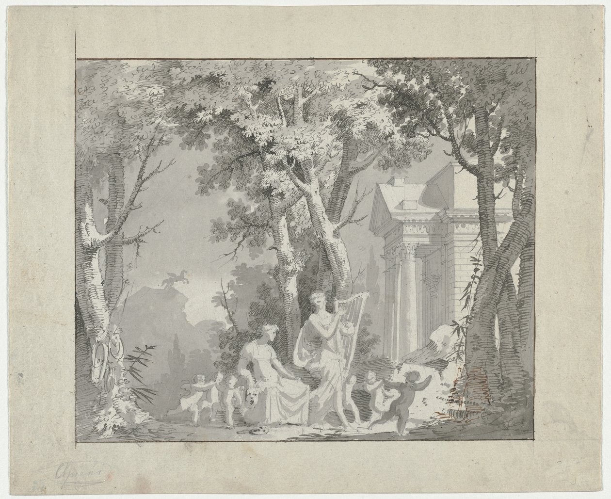 Klassisk scen, 1775-1800. av Francisco Vieira