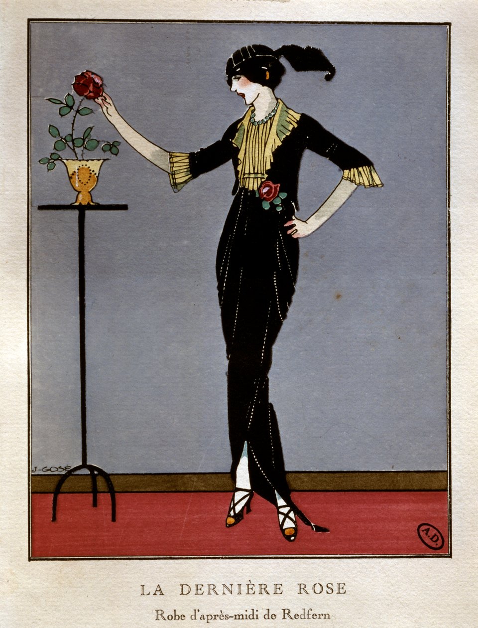 Redfern eftermiddagsklänning, i "La Gazette du Bon Ton", Paris av Francisco Xavier Gose