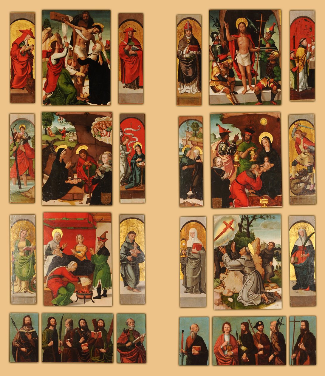 Altartavla av Santa Ana av Francisco de Comontes