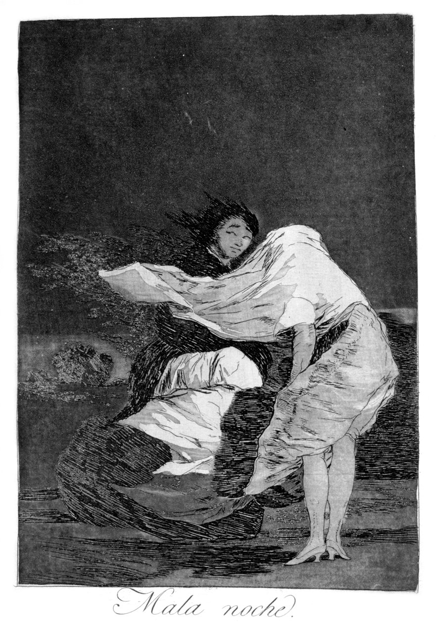 En dålig natt, 1799 av Francisco de Goya