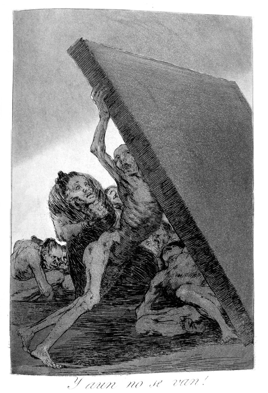 Och fortfarande går de inte!, 1799 av Francisco de Goya