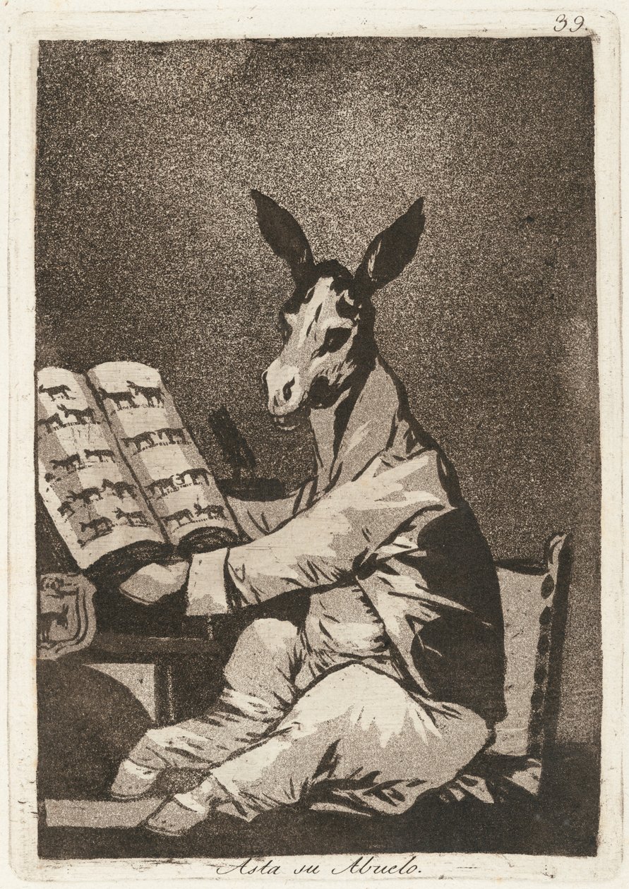 Asta su abuelo (och så var hans farfar) av Francisco de Goya