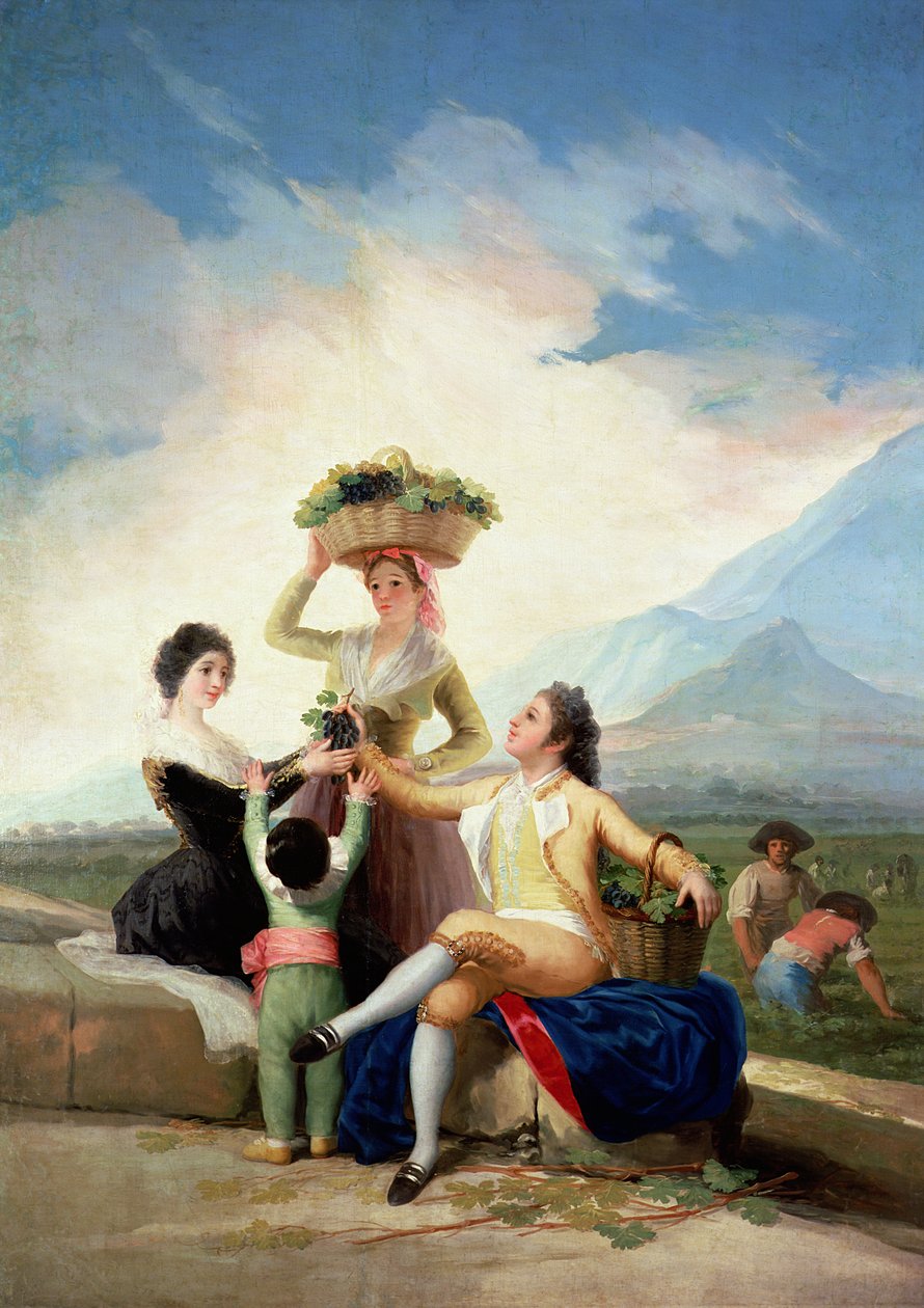 Hösten, eller Druvskörden, 1786-87 av Francisco de Goya