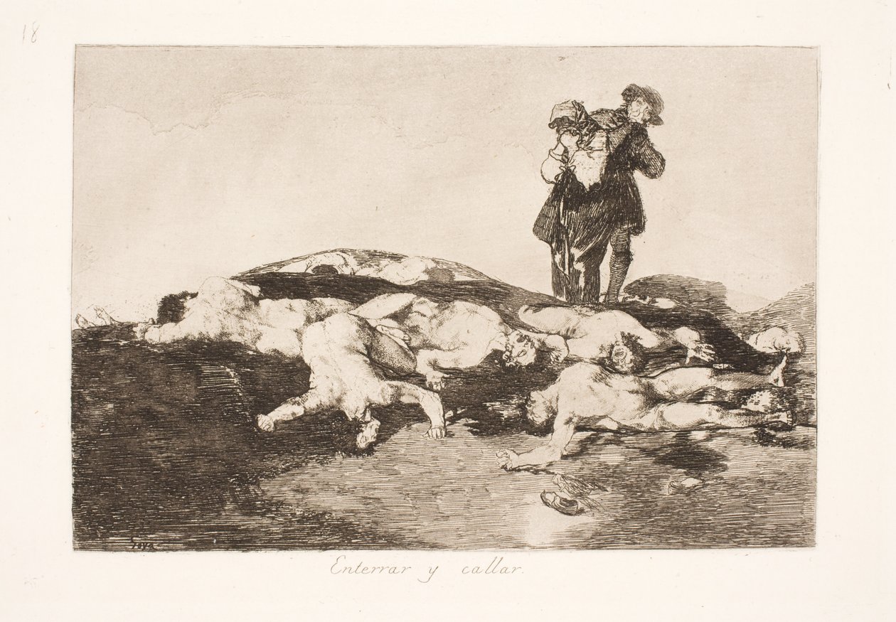 Begrav dina döda och håll tyst (18) av Francisco de Goya