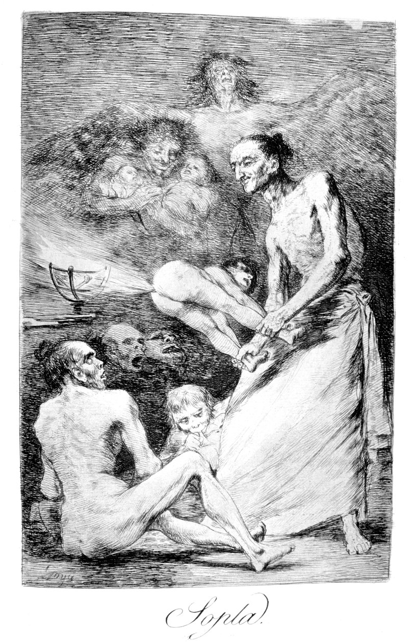 Blås, 1799 av Francisco de Goya
