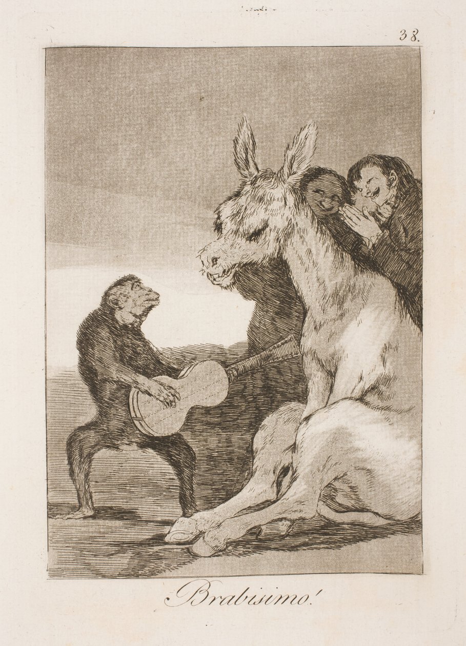 Bravissimo (Charles IV och Godoy) av Francisco de Goya
